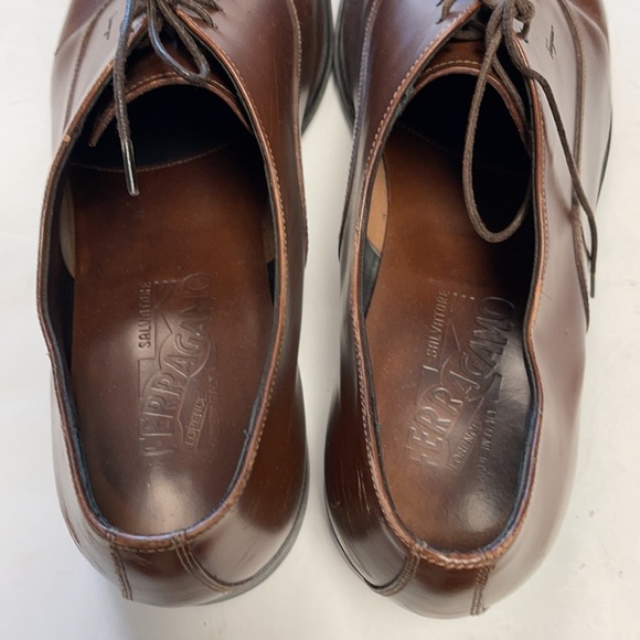Ferragamo brown leather Oxfords - Picture 4 of 8